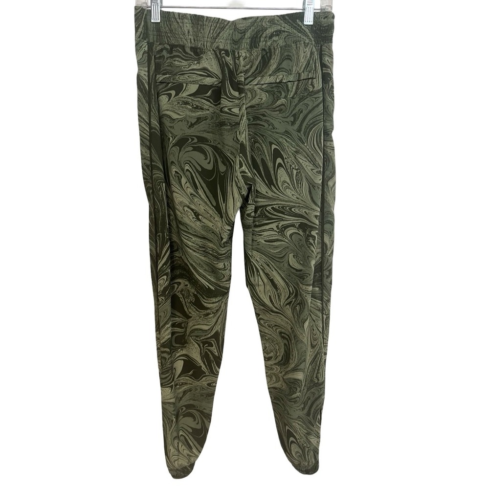 Athleta Brooklyn Jogger Green Marble Swirl Print Pants Womens Size 4 Activewear